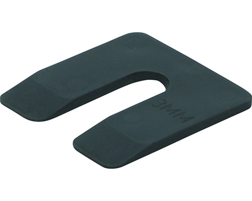 GB uitvulplaat 3mm zwart zak 48 st zak
