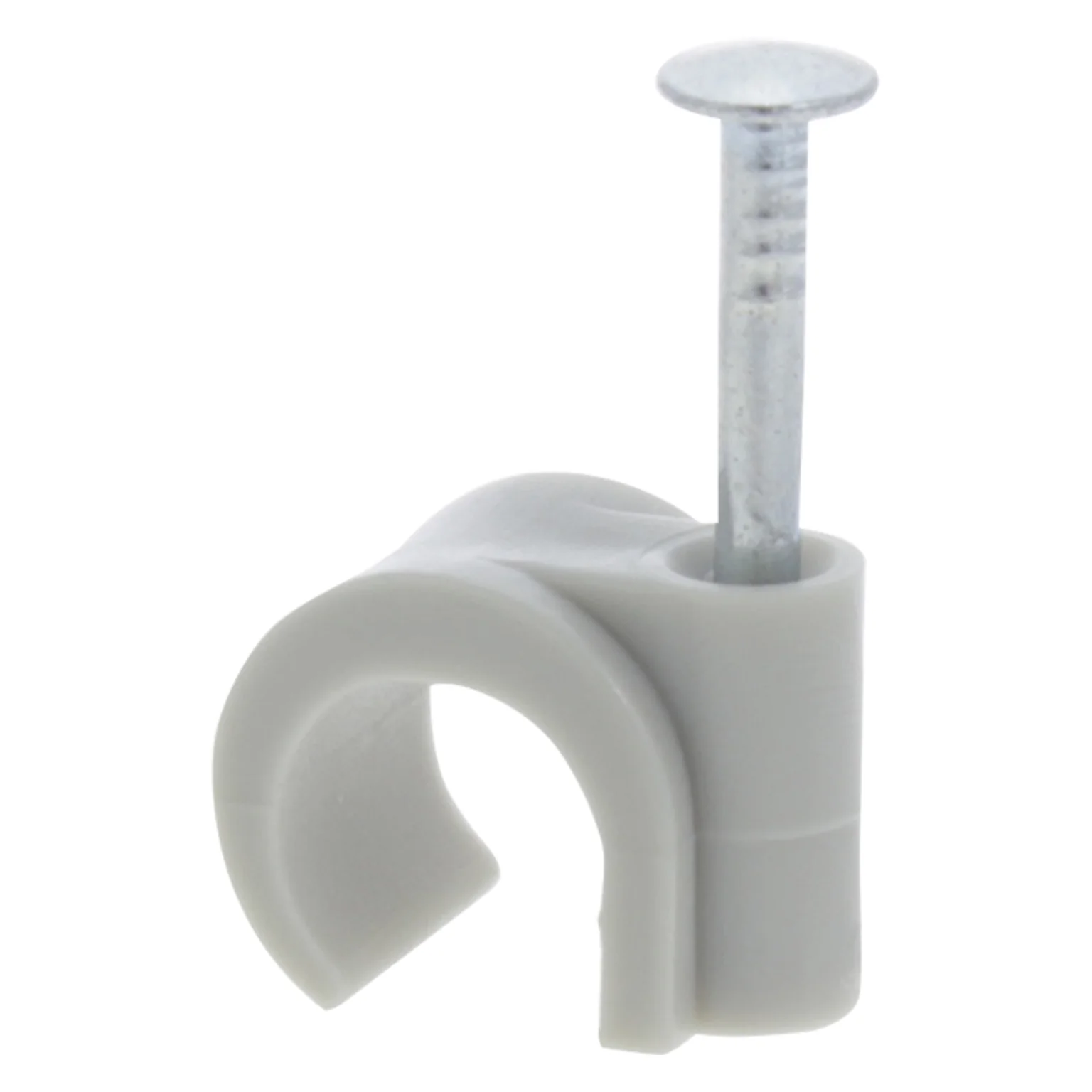 QL kabelclip rond 8 10mm grijs blister 20 st
