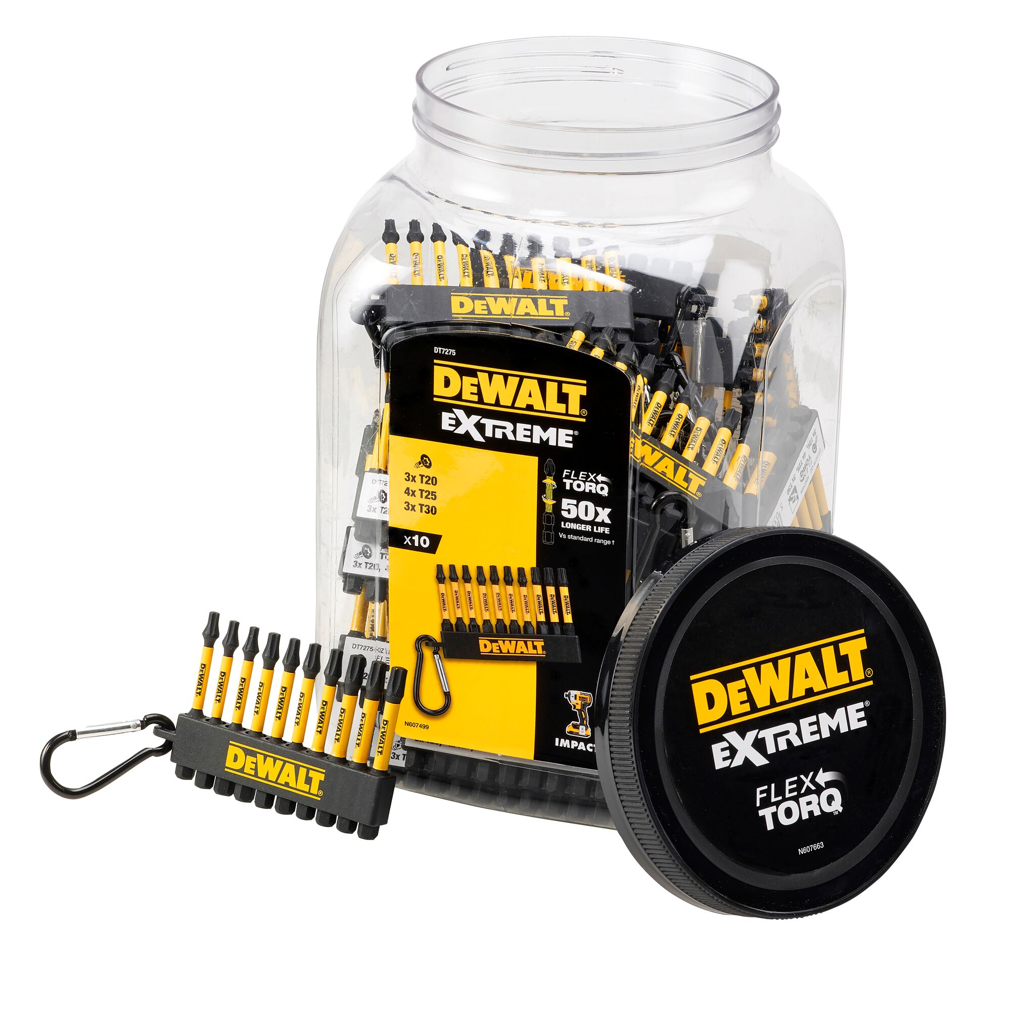 10-delige Torx set 50mm DT7275-QZ  