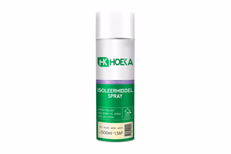 Hoeka Isoleermiddel spray binnen/buiten wit bus 500 ml