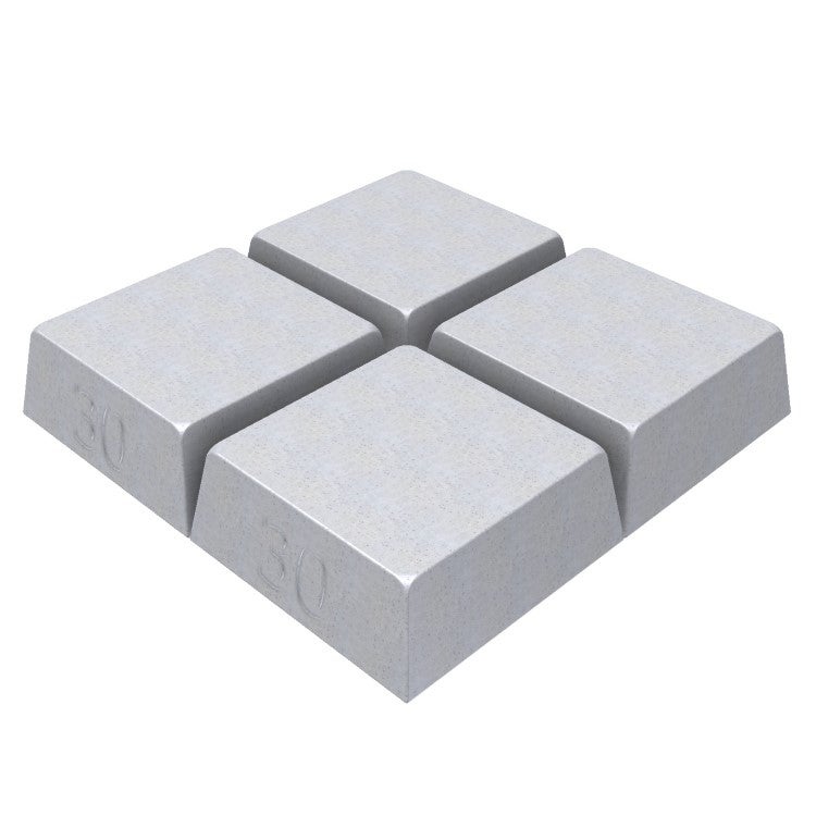 Breektablet 1010 dikte 35 mm afm. 100x100 mm