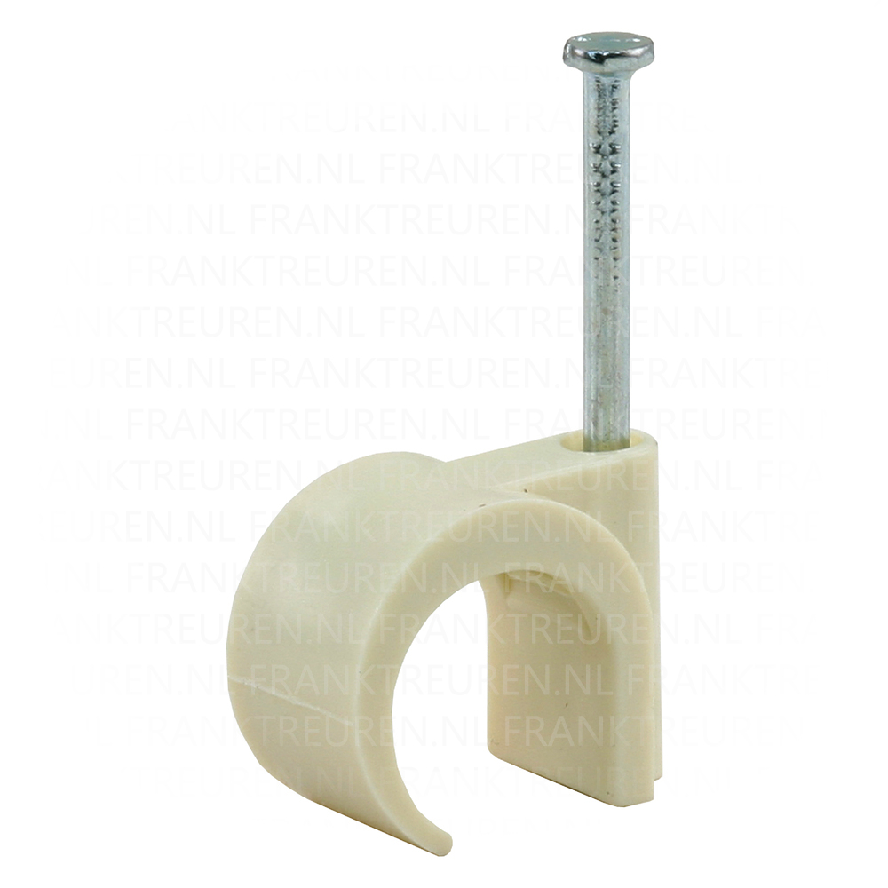 Kabelclip rond 16-19mm creme doos 50 st
