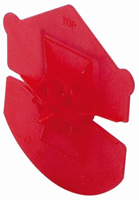GB universeel clip rood 3.2 4.5mm; 1000st
