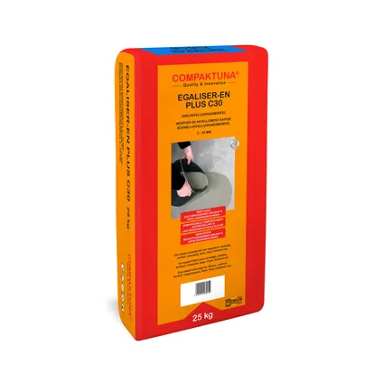 Compaktuna Egaliser-en Plus C30 Snelnivelleringsmortel zak 25 kg