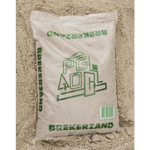 Brekerzand 0-3 grijs zak 25 kg