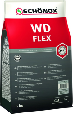 Schonox WD Flex waterafw. flex cementvoegmortel zilvergrijs zak5kg