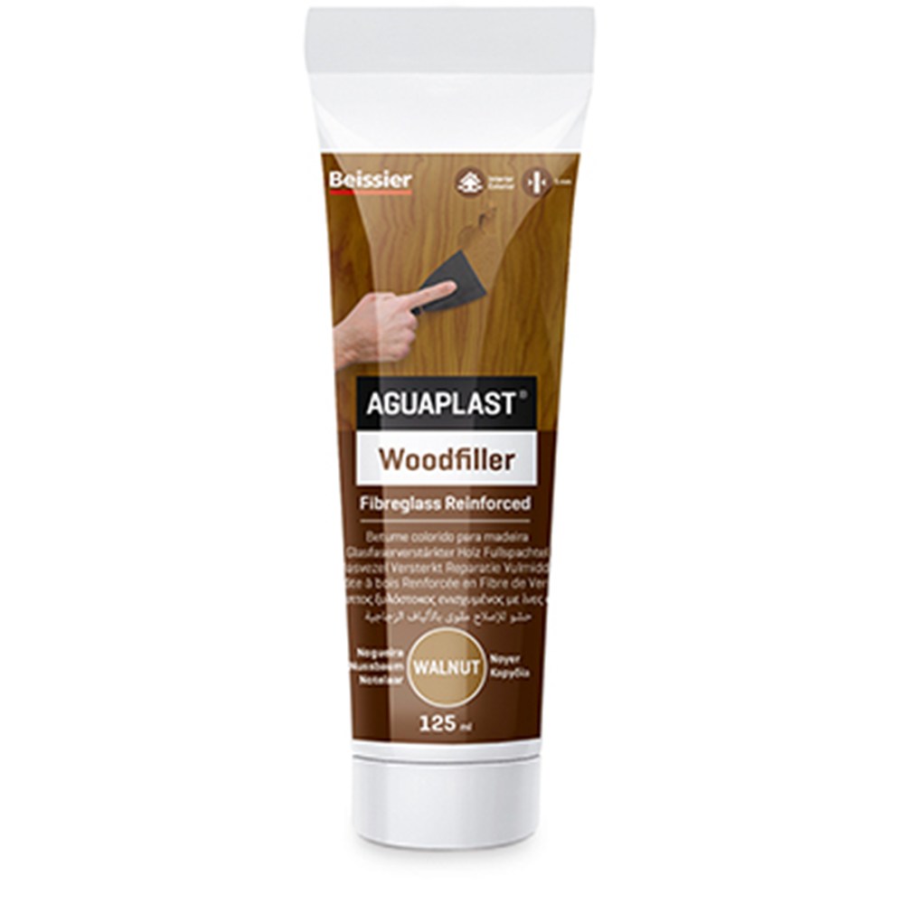 Aguaplast Woodfiller reparatie vulmiddel Mahonie tube 125 ml