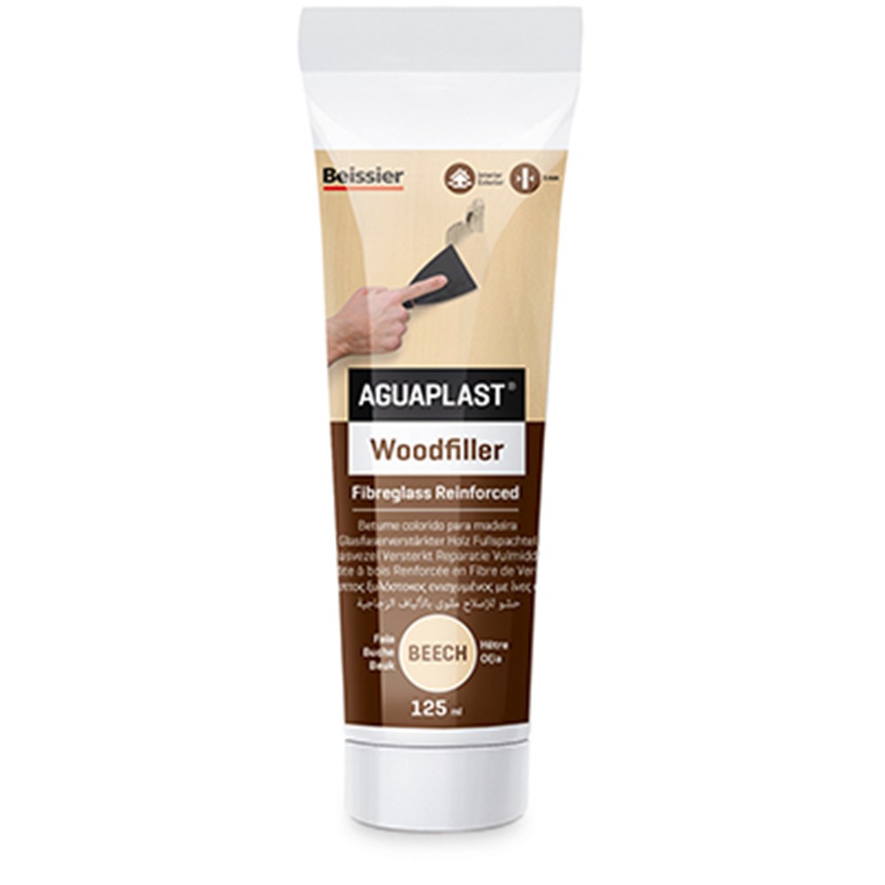 Aguaplast Woodfiller reparatie vulmiddel Beuk tube 125 ml