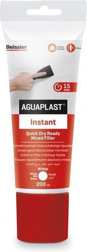 Aguaplast Instant sneldrogend gebruiksklaar vulmiddel tube 200 ml