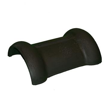 Halfronde vorst met dubb.sluiting 230 mm vieilli blauw gesm. 11730623