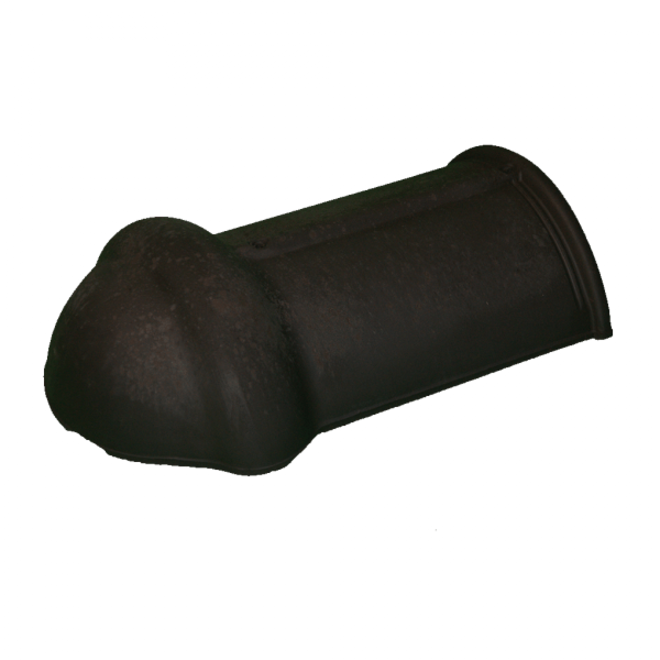Halfronde beginkepervorst 185mm blauw gesmoord