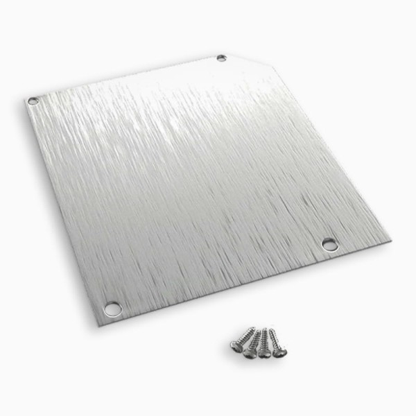 Gootelement links aluminium blank