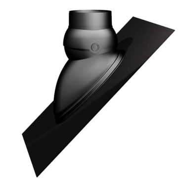 Ubbink Pan Ubiflex diam 131 500x600 15 55 gr. incl. schaal (UB) zwart