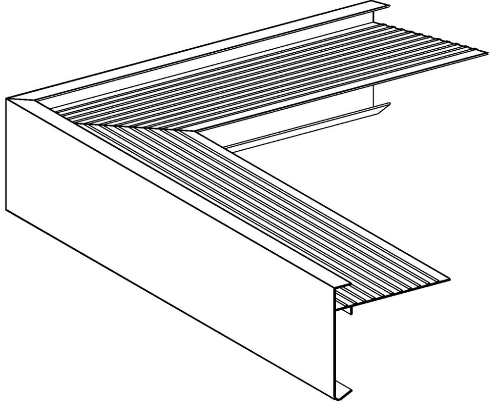 Roval buitenhoek aluminium 60x64 mm