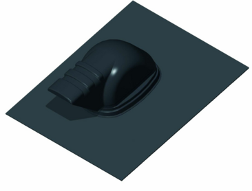 Ubbink Solar Kabel  en Leidingdakdoorvoer pannendak 15gr. 55gr.