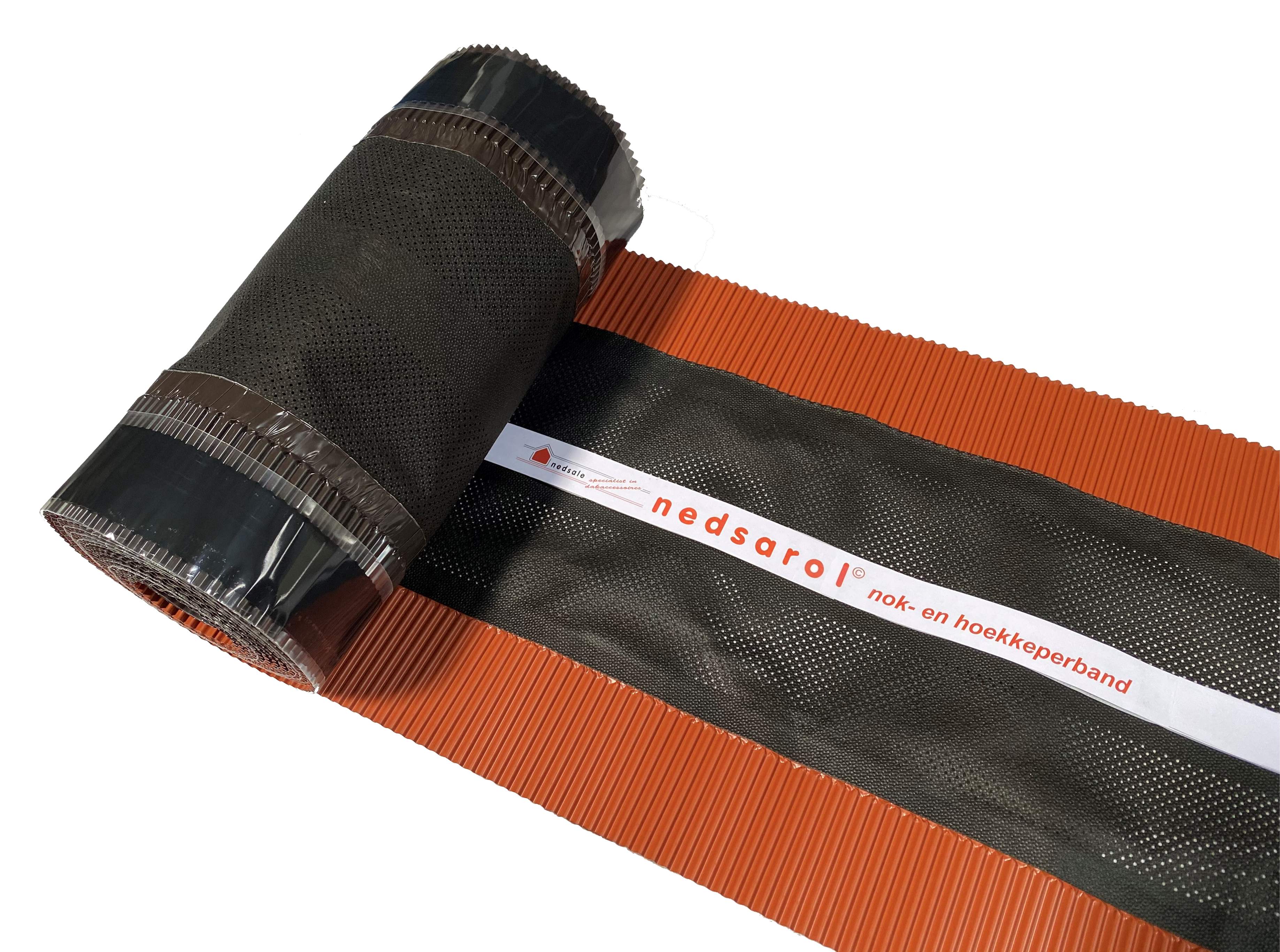 Nedsarol breedte 32 cm butyl 40 mm rood rol 5 m1