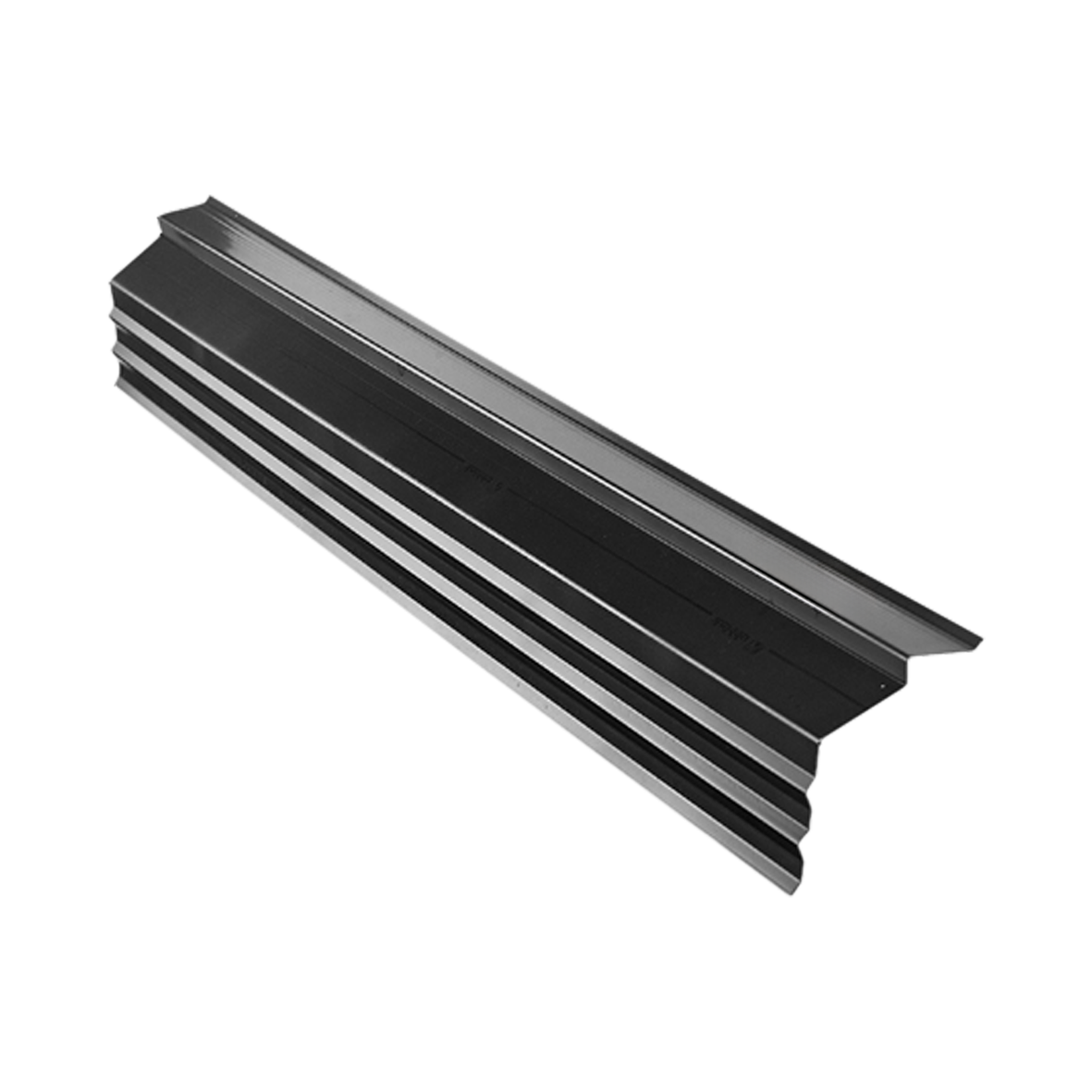 Onderpanprofiel 1500 x 150 mm, PVC zwart