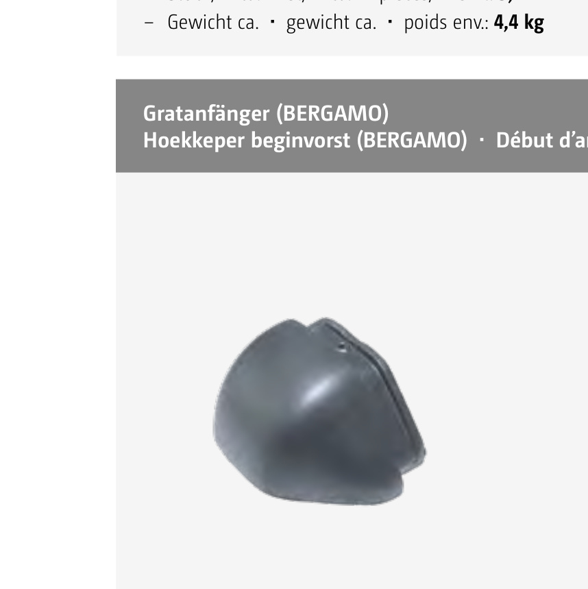 Roben Bergamo Antraciet Hoekkeper beginvorst 