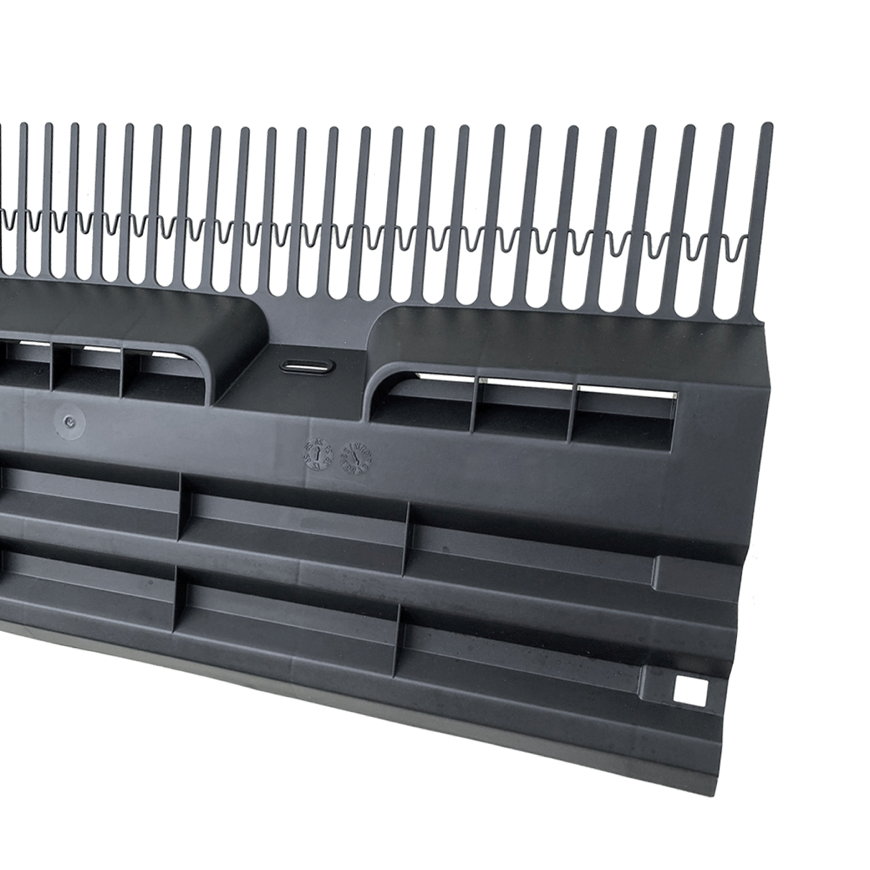 Kombi-dakvoet polypropyleen 65 mm / 160 mm / 100 cm werkend zwart