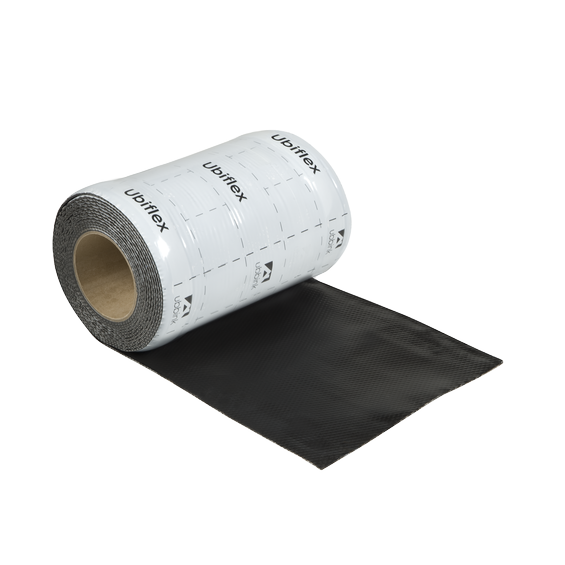 Ubiflex Finio Loodvervanger 250mm x 5m zwart