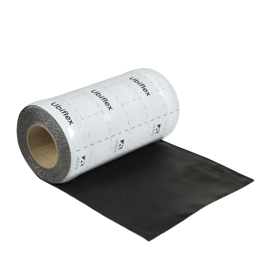 Ubiflex Finio Loodvervanger 300mm x 5m zwart