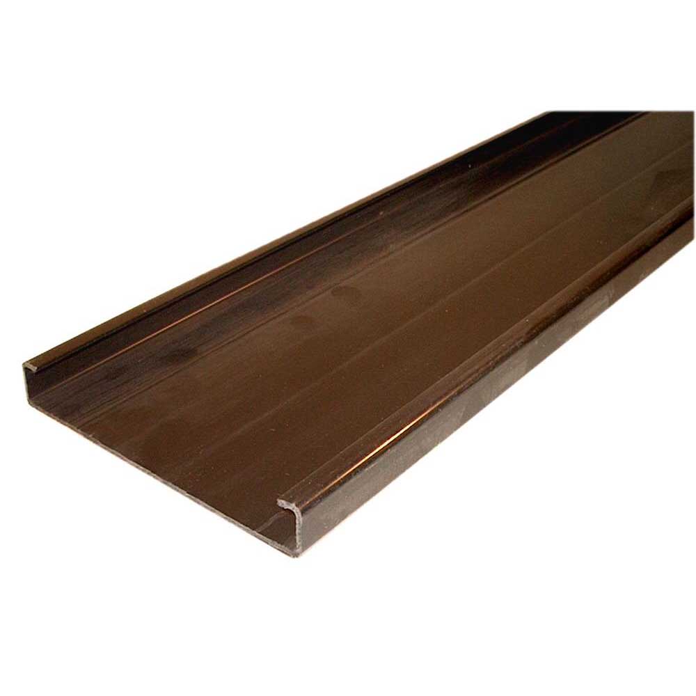 Aansluitelement 2000 x 150 x 23 mm (lxbxh), PVC zwart