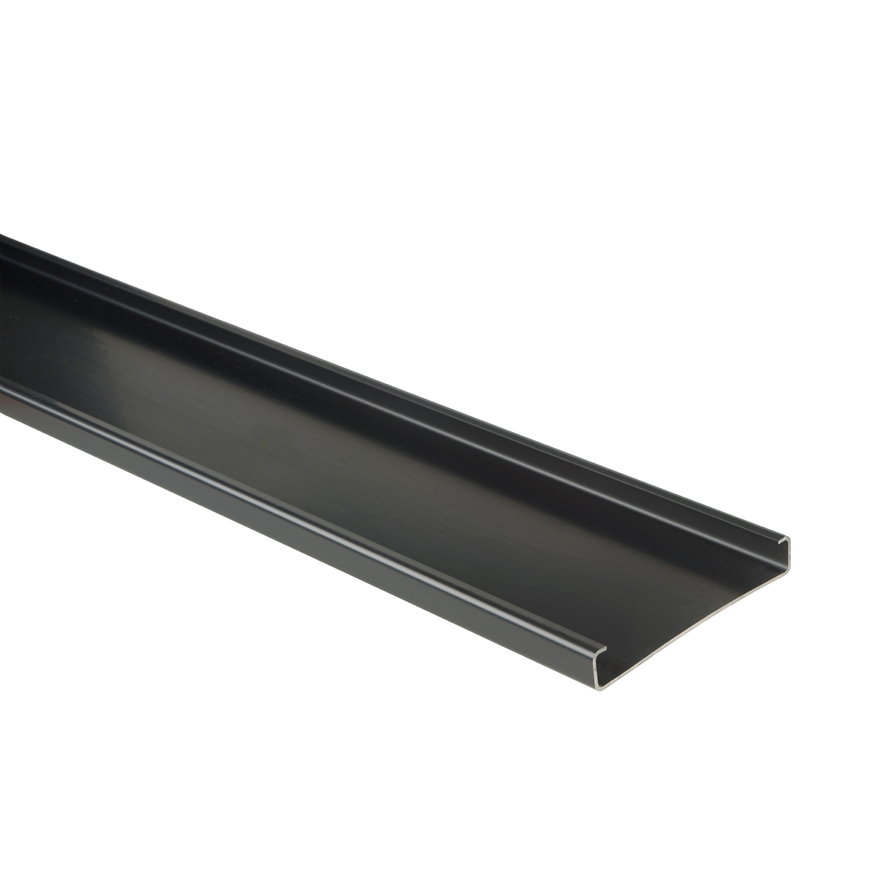 Aansluitelement 1500 x 150 x 23 mm (lxbxh), PVC zwart