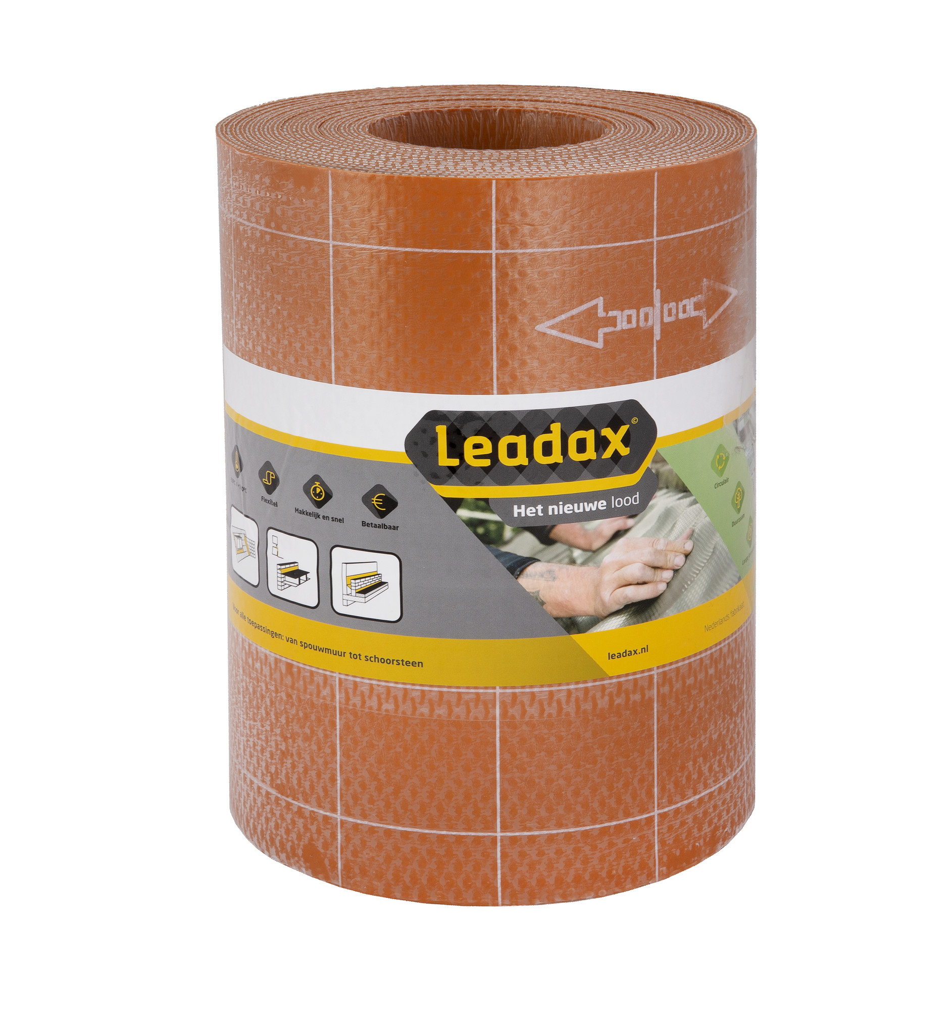 Leadax Original loodvervanger Terracotta 400x6000mm