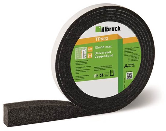 Illbruck TP602 universeel voegband schuimband anthr. (zwart) 15/5-15