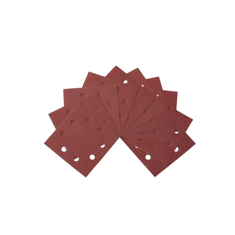 Schuurpapier 1/4, 115x115mm, geperforeerd, velcro, k80 pak 25 st