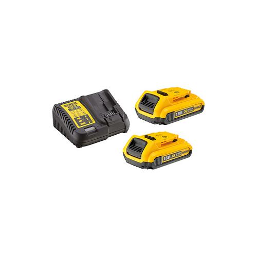 DeWalt DCB115D2-QW 18V accu voordeelset: 2x 2,0Ah + XR multilader