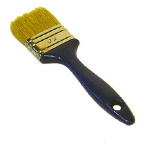 Platte kwast wegwerp 40 wit haar