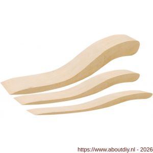 Zwaluw Houten Afwerkspatels (voor voegen van 5 mm tot 40 mm) set 9 st