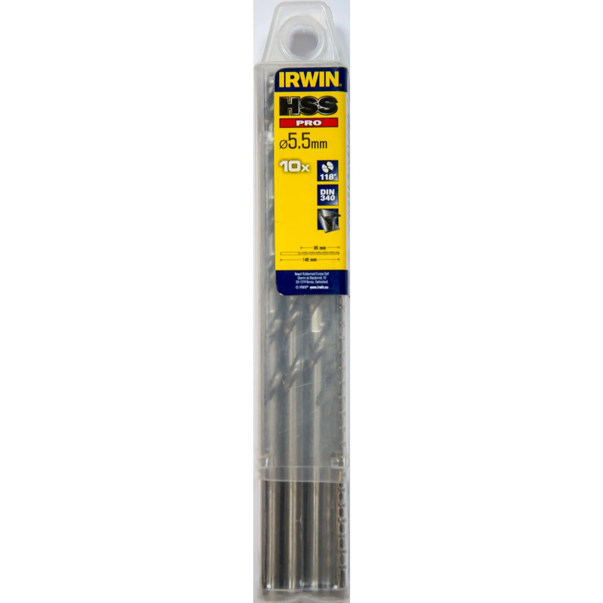 Irwin 1863346 HSS PRO Metaalboor 118gr 5.2mm