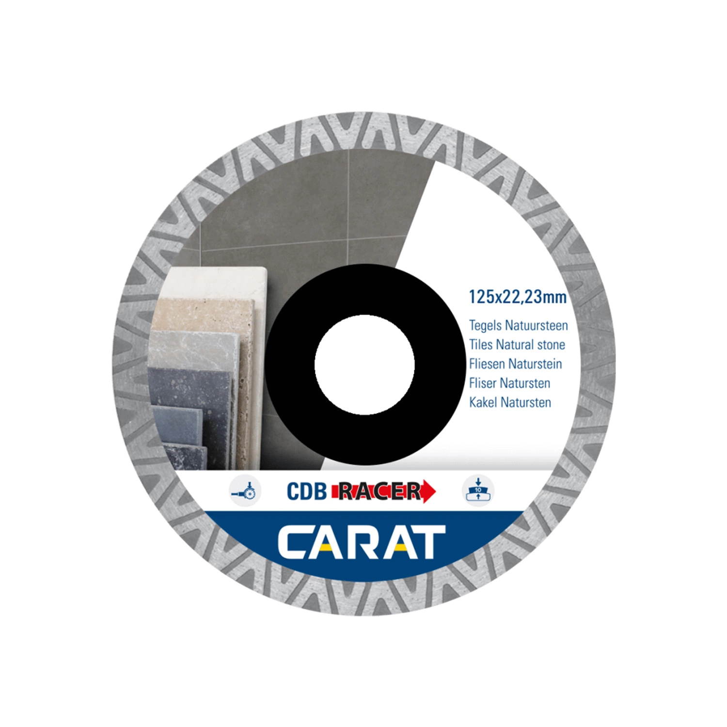 Carat 3-Pack diamantzaag tegels diam. 125x22,23mm, CDB Racer