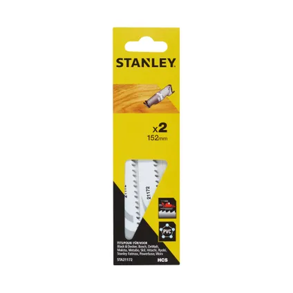Stanley STA21172-XJ Houtzaag/kunststof 152mm, kaart 2st