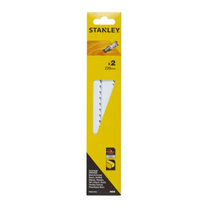 Stanley STA21232-XJ Houtzaag, Grof 228mm, kaart 2 st