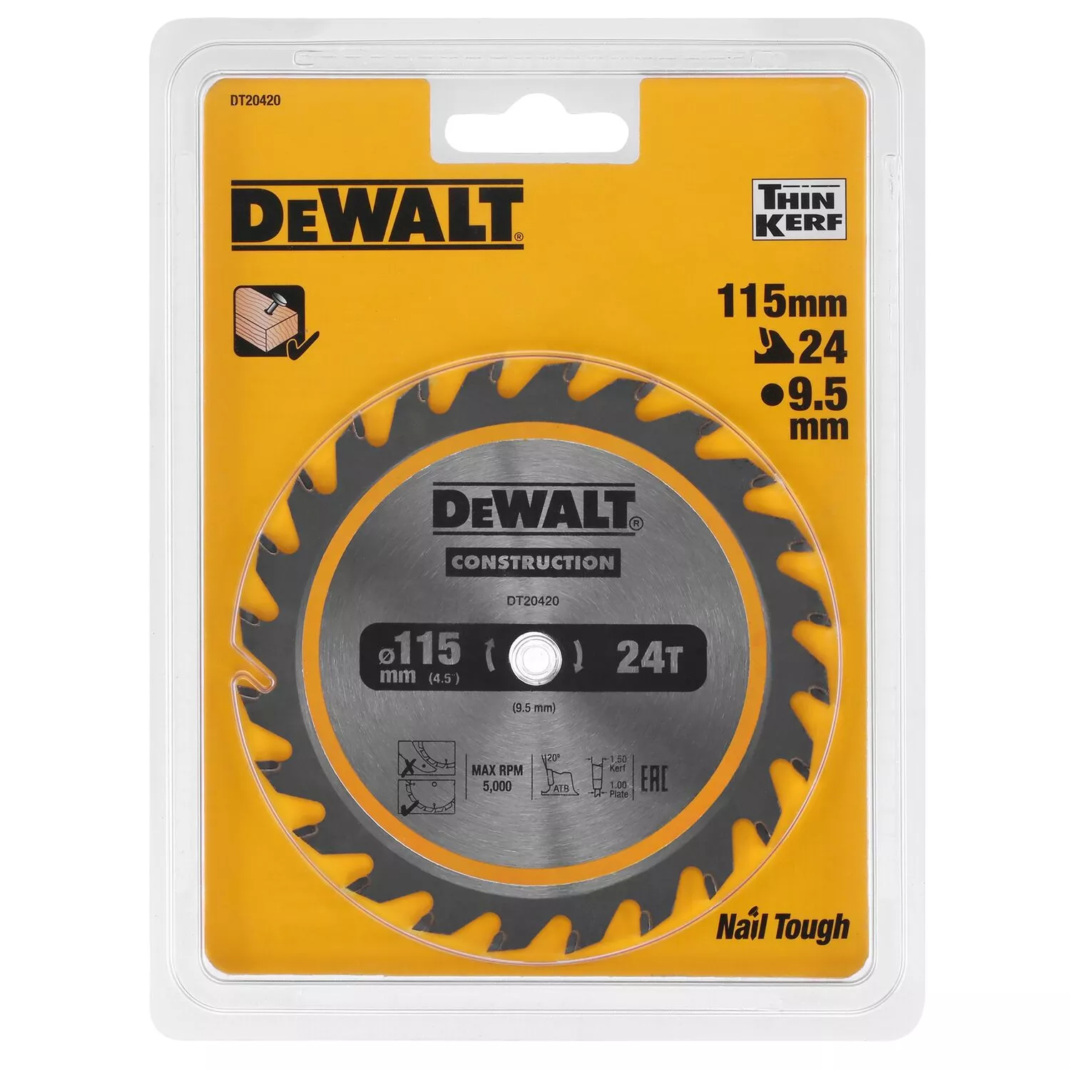 CZB 115x10x24t positief 24 gr kerf1,65mm (DCS571) DT20420-QZ