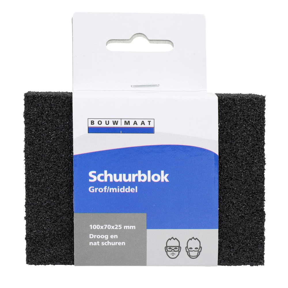 CP schuurblok k60 100x70x25mm grof