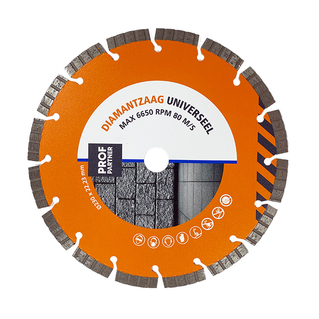 ProfPartner diamantzaag universeel diam. 230x22,23mm