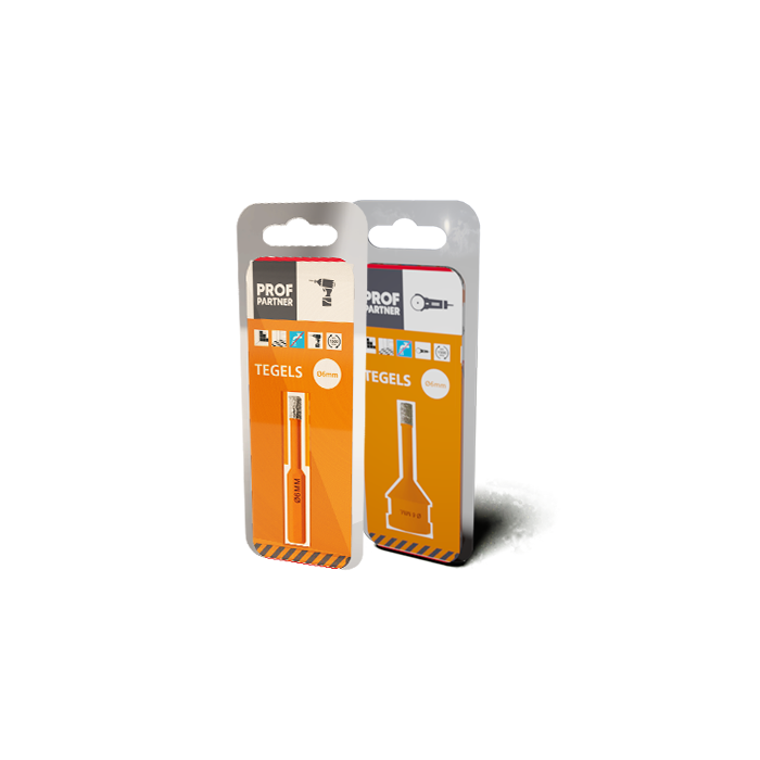 ProfPartner tegelboor droog 6mm zeskant voor (accu)boor droog