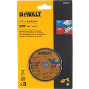 Doorslijpschijf METAAL 76 x 1.0x 20.0mm DT20592-QZ