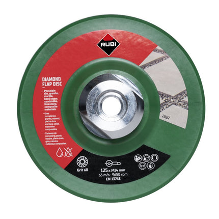 Rubi Flap disc 50/60 coa.korrel 125mm M14