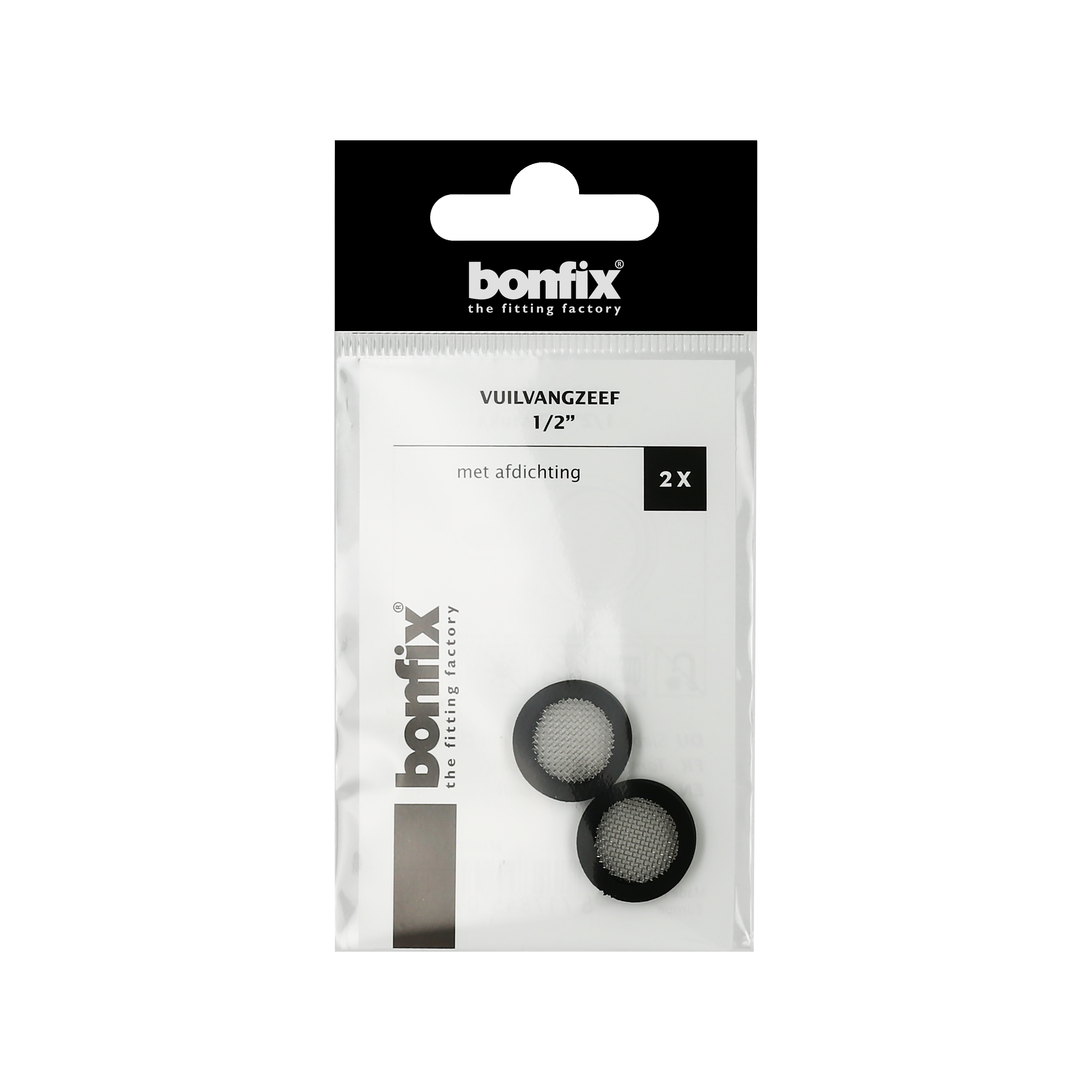 BONFIX Vuilvangzeef 3/4 inch met afdichting zak 2 st