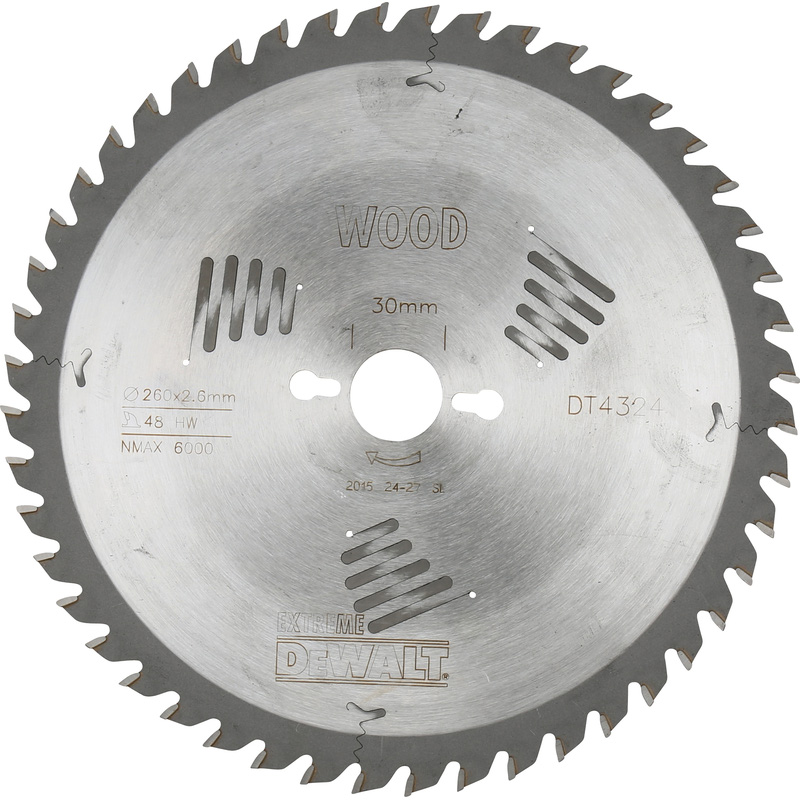 Cir.z.b. 260x30x48t, wisseltand, positief 10gr, kerf 2,6mm