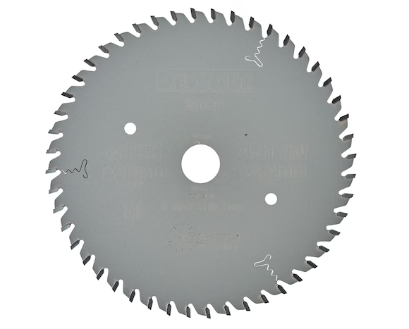 Cirkelzaagblad 165x20x48t, wisseltand, positief 5gr, kerf 2mm