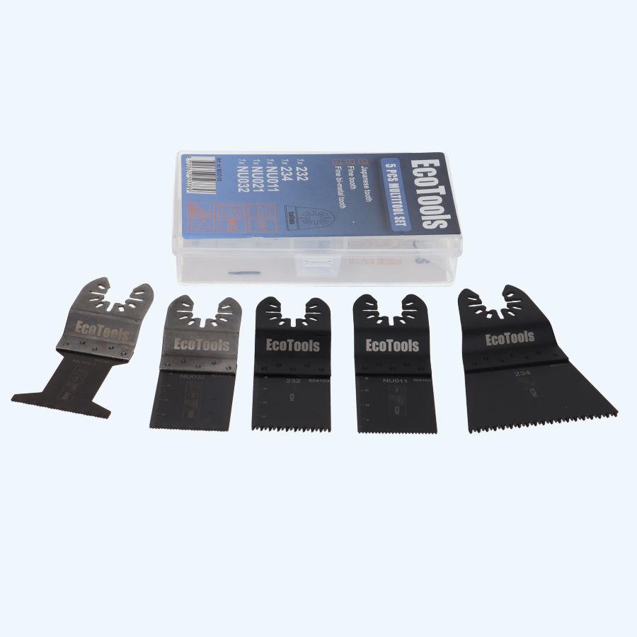 5 delige set multitool  zaagbladen