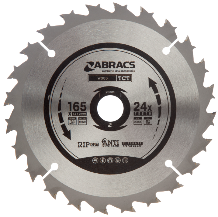 C.z.b. 165x20x24t, wisseltand, positief 24gr, kerf 1,6mm