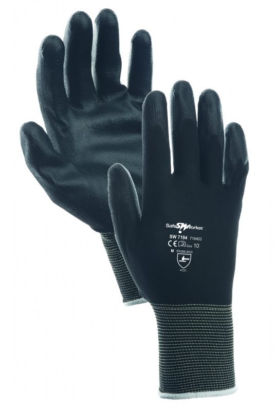 Werkhandschoen sw7194 pro zwart maat 9
