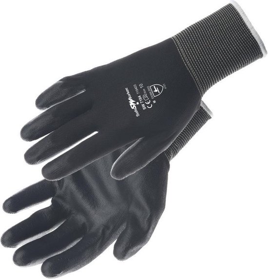Werkhandschoen sw7194 pro zwart maat 10